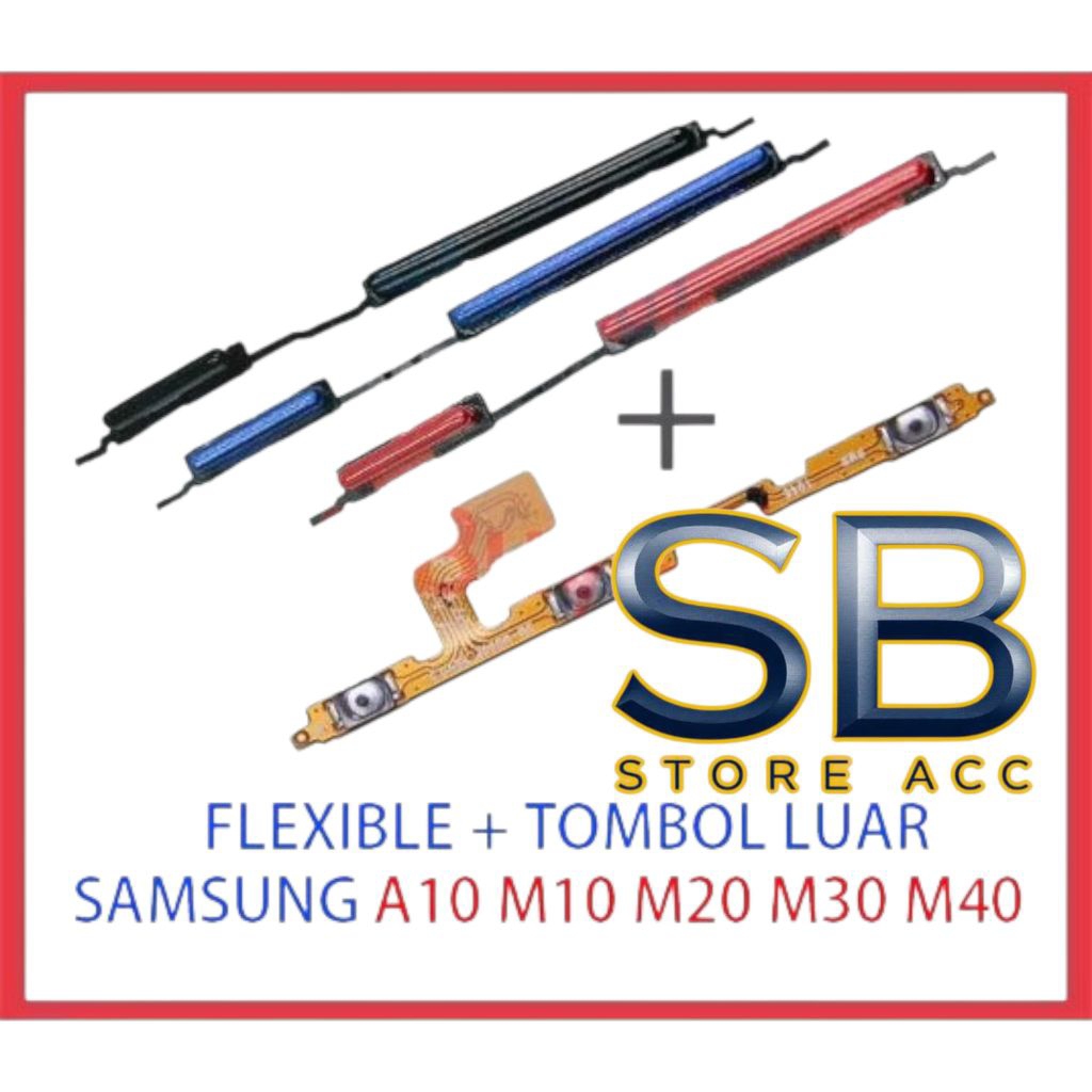 flexibel on off volume + tombol on off volume Samsung galaxy a10 / m10 / m20 / m30 / m40