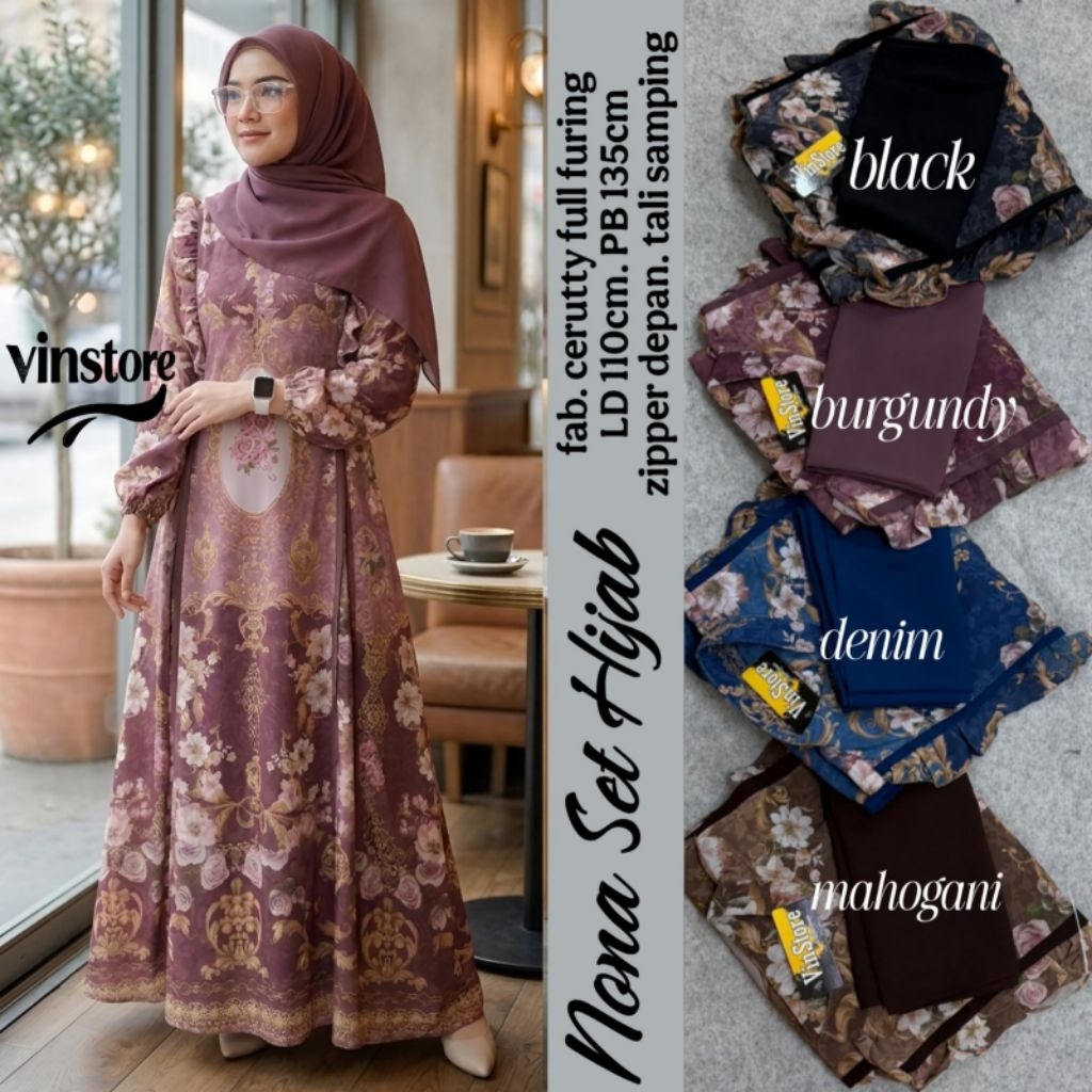 NONA/ BIDARI/ HAFIZA/ BIKA/ FOMI SET HIJAB BY AYSILA