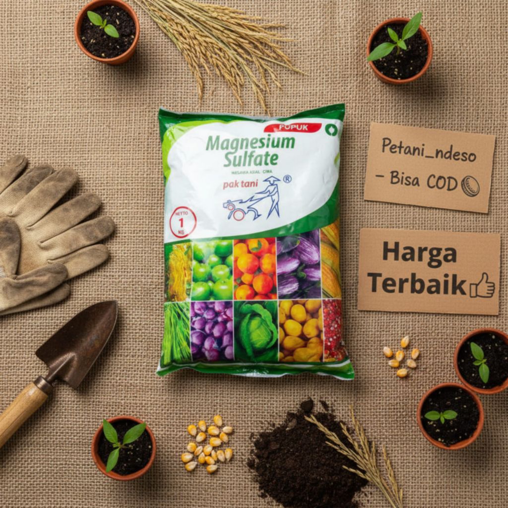 MAGNESIUM SULFAT KEMASAN PABRIKAN 1KG ORIGINAL