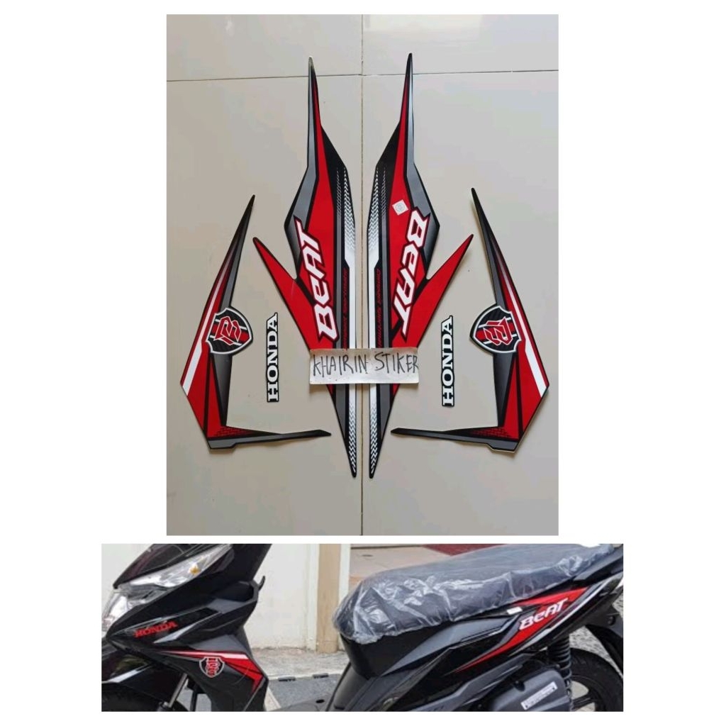 Striping stiker Polet Lisebody beat 2019 hitam original