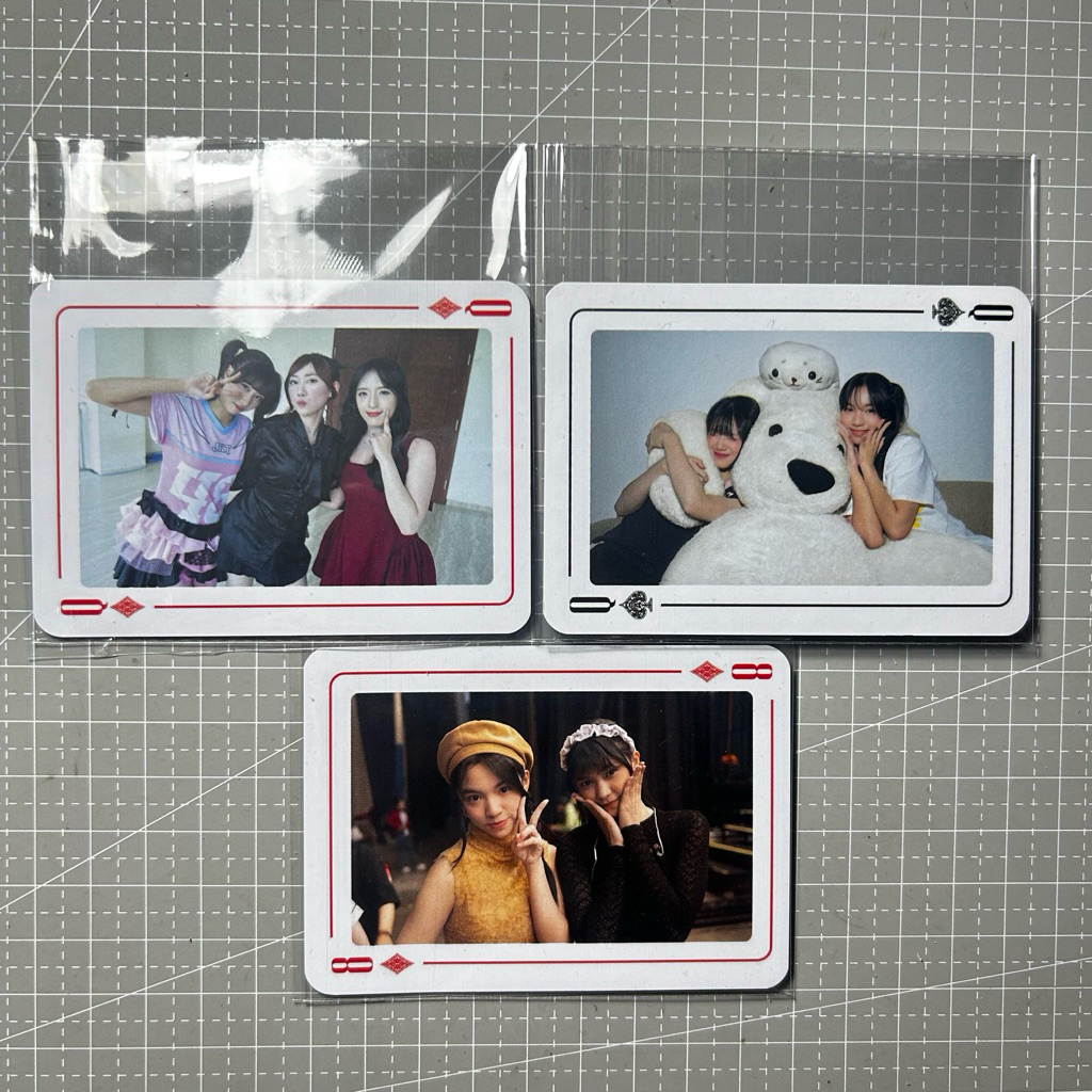 PLAYING CARD JKT48 Benefit Jessi Muthe Daisy Aralie Kimmy Reige 8 Diamond Q Diamond Q Sekop