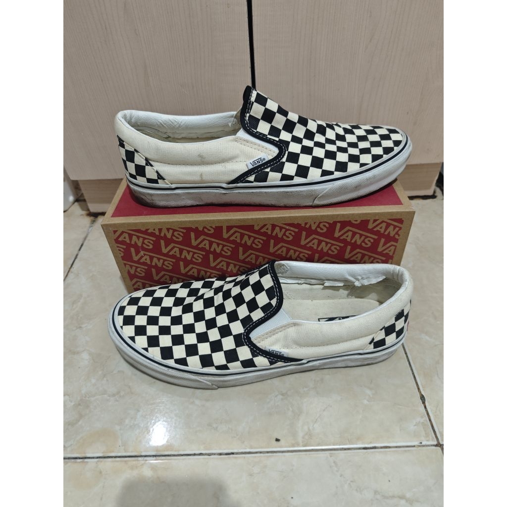 Preloved - Vans Classic Slip On Checkerboard