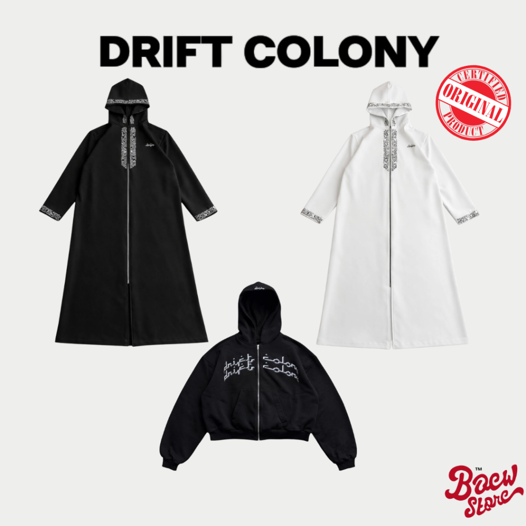Drift Colony Drico Gamis Jubah & Hoodie [100% ORIGINAL]