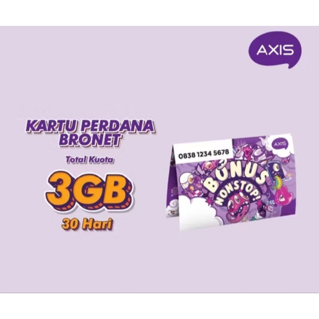 Kartu Perdana AXIS 3 GB