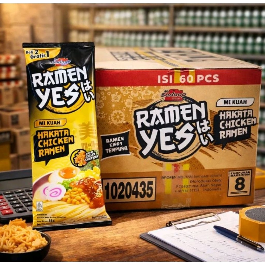 Mie Ramen 1 karton/dus 30pc, 60pcs