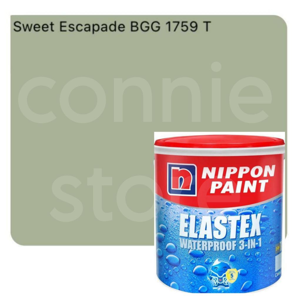 Elastex waterproof 1 kg SWEET ESCAPADE NP 1759T 1kg cat tembok interior exterior rumah Sage green wa