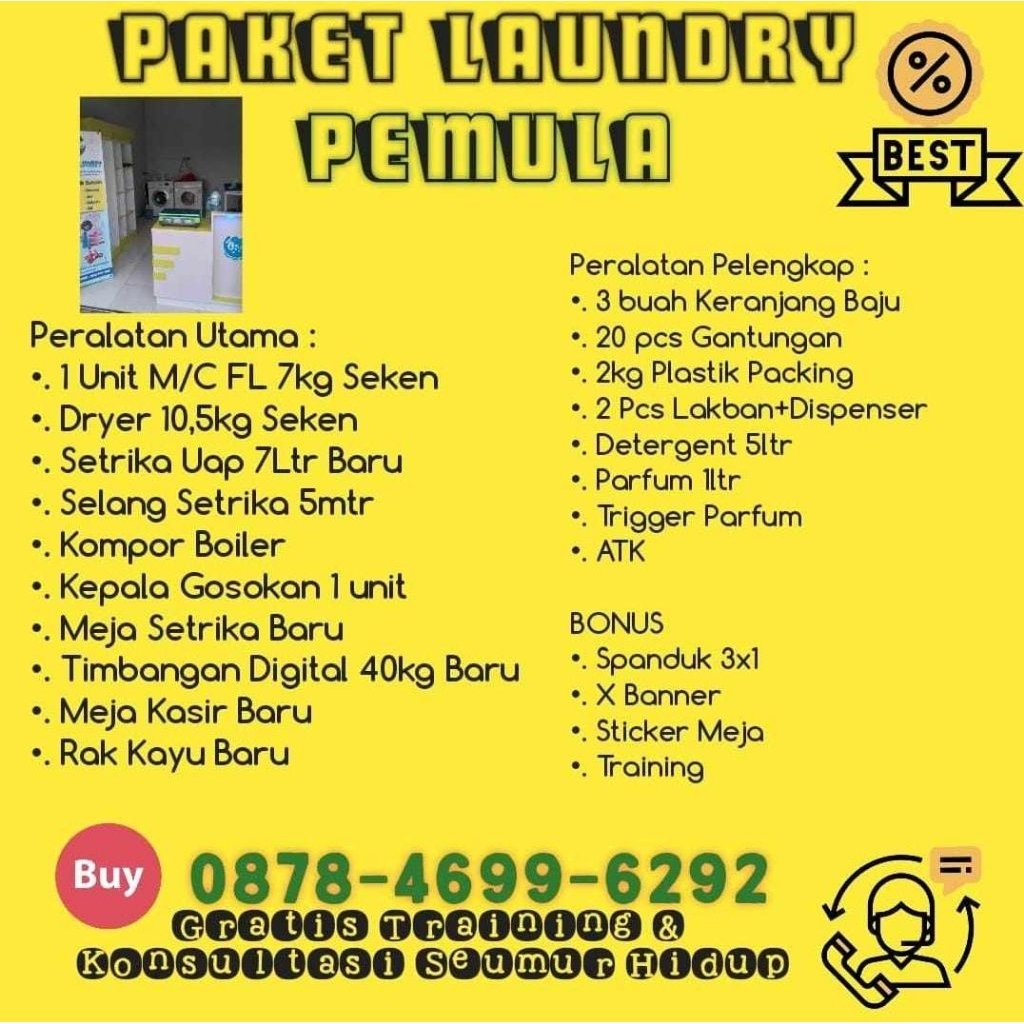 paket usaha laundry pemula