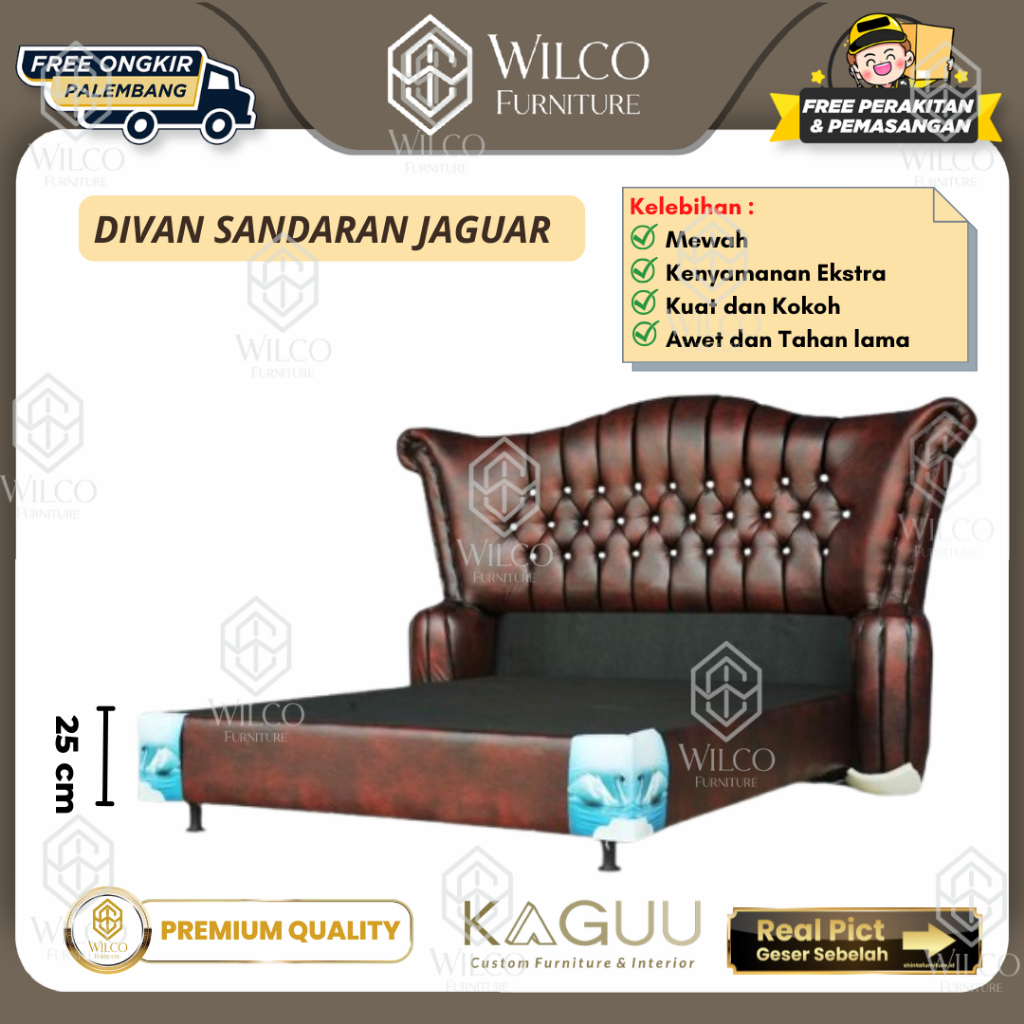 Divan Sandaran Jaguar Custom by Kaguu | Divan Sandaran Mewah Megah Custom