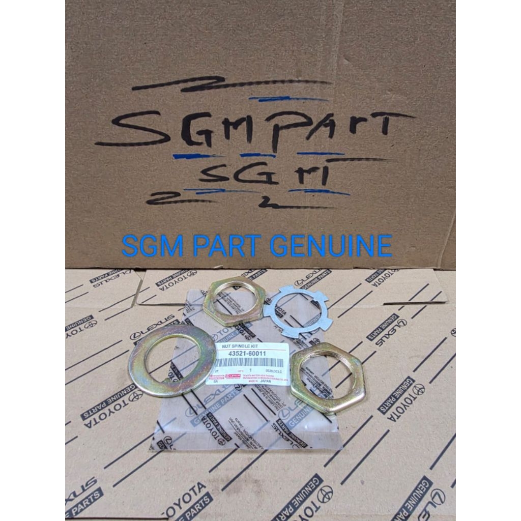 nut spindle kit toyota 2f hardtop 1set toyota