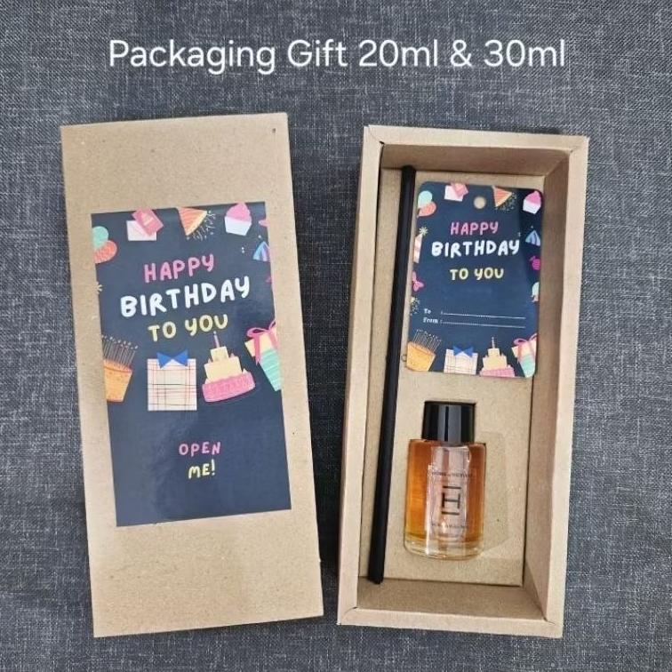Home of Humans Decant Share Packaging Birthday 20ml, 30ml / Ulang Tahun Gift Hampers Mini Reed Diffu