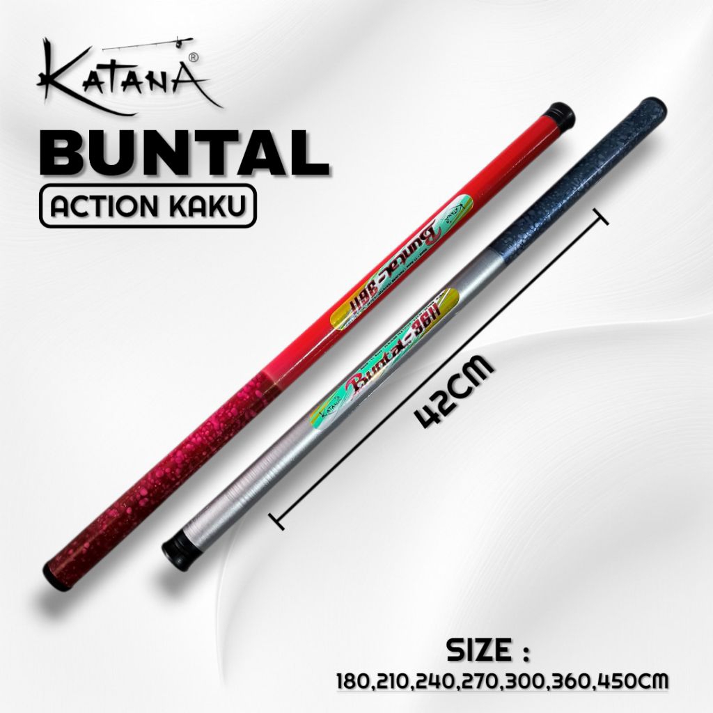 Joran Tegek Katana Buntal Ruas Pendek Action Kaku