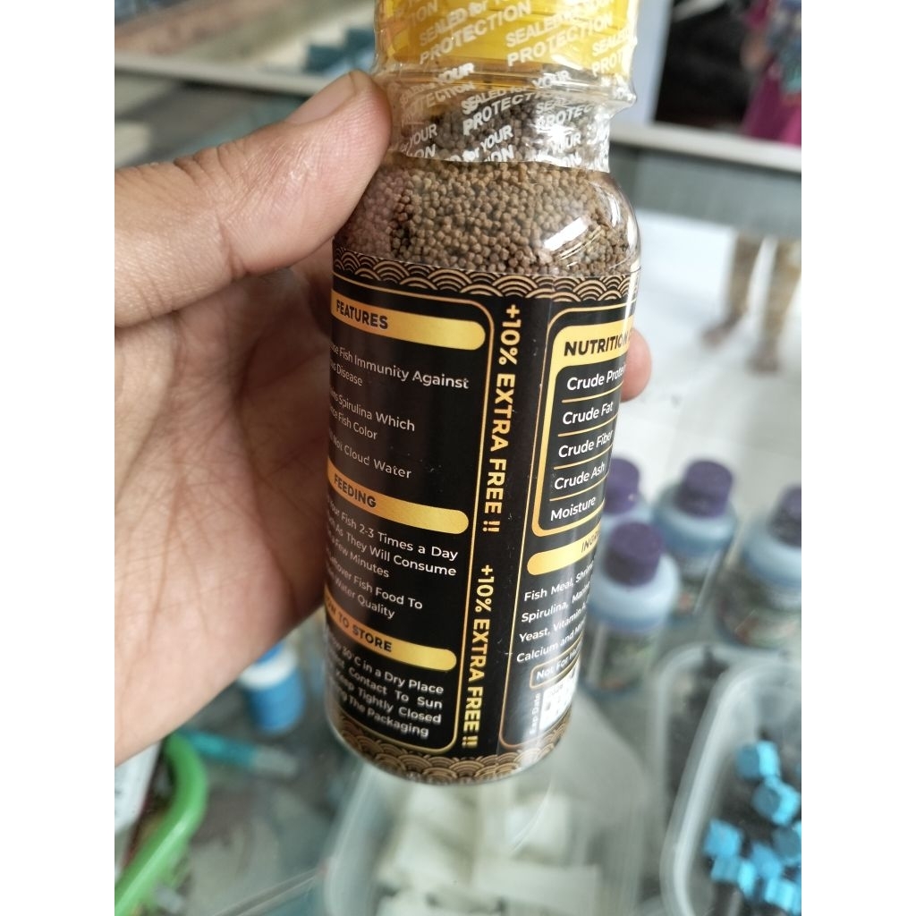 pelet micro untuk ikan molly,glowfish,guppy