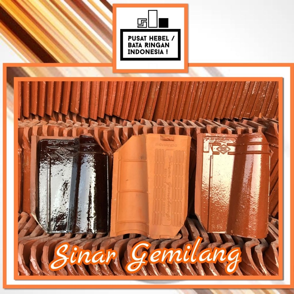 Kiriman Genteng Morando Glazur Premium Merk Gemilang,Naida, Anugrah & Putra Sunda