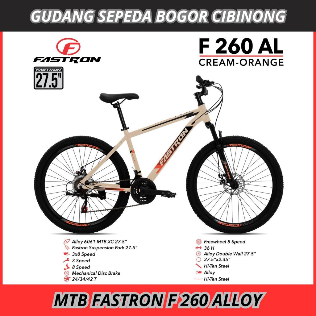 Sepeda MTB 26 27,5 Fastron F 260 AL NEW