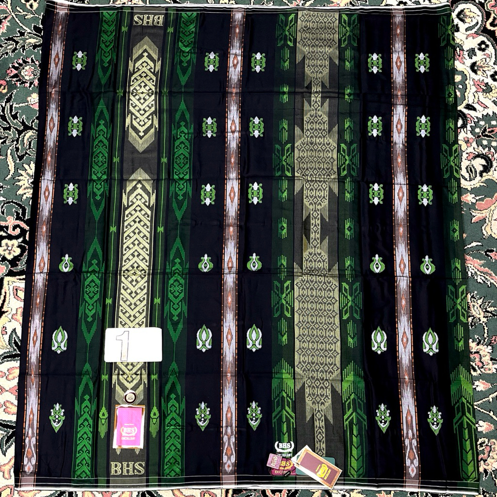 SARUNG BHS EXCELLENT GOLD E57 JGH 11 HITAM JACQUARD