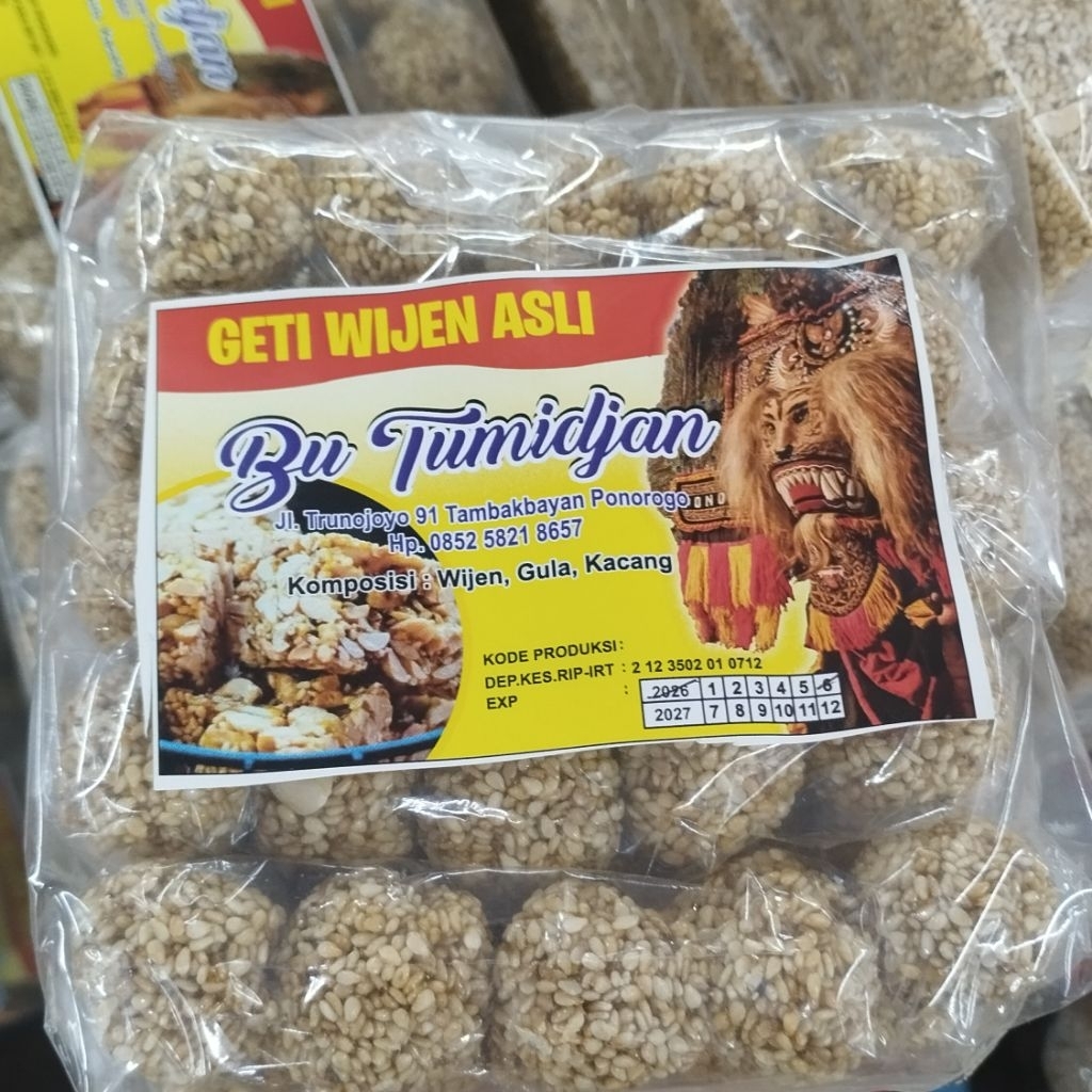 Geti Wijen Asli Jajanan Geti Khas Ponorogo- CF OFFICIAL