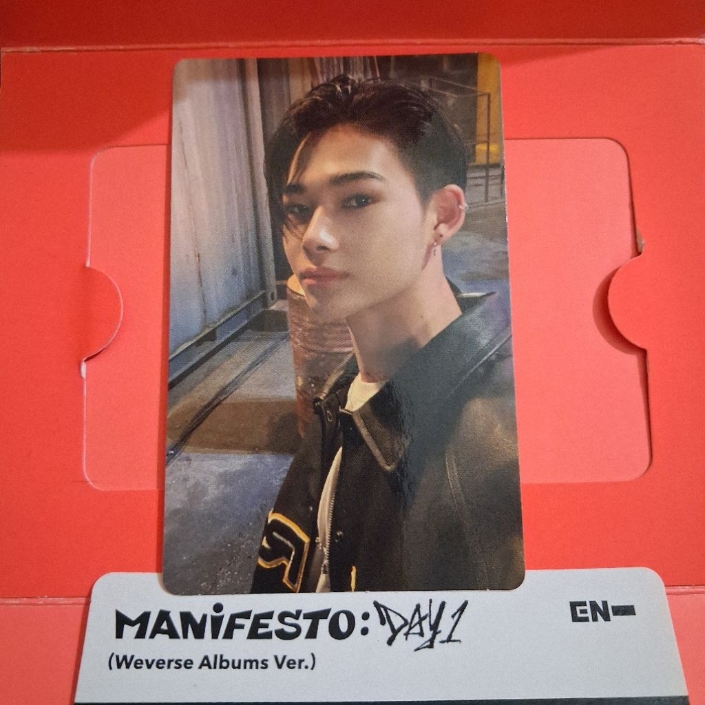Ni-ki Nishimura Riki Enhypen Manifesto Day 1 weverse wv album pc photocard niki ori original ready s