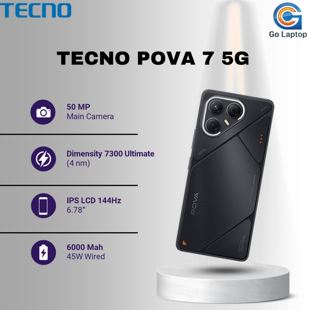 TECNO POVA 7 5G 8GB 256GB I 8GB 128GB I GARANSI RESMI