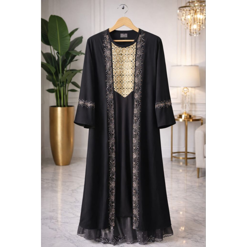 NEW ARRIVAL GAMIS ABAYA SUPER PREMIUM DEWASA