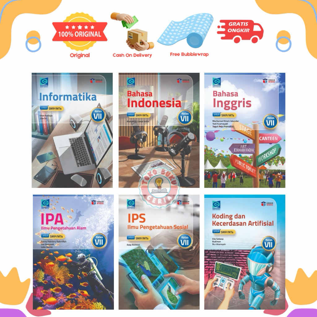 Buku Grafindo kelas 7 SMP/MTS Kurikulum Merdeka Penerbit Grafindo Media Pratama