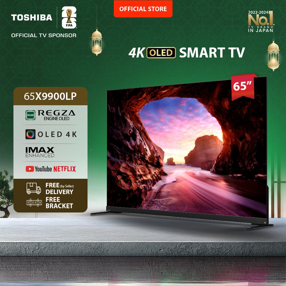 [4K OLED 120Hz] [FREE BRACKET] Toshiba TV 65" FLAGSHIP OLED 120Hz 4K UHD Smart TV - Dolby Vision IQ 