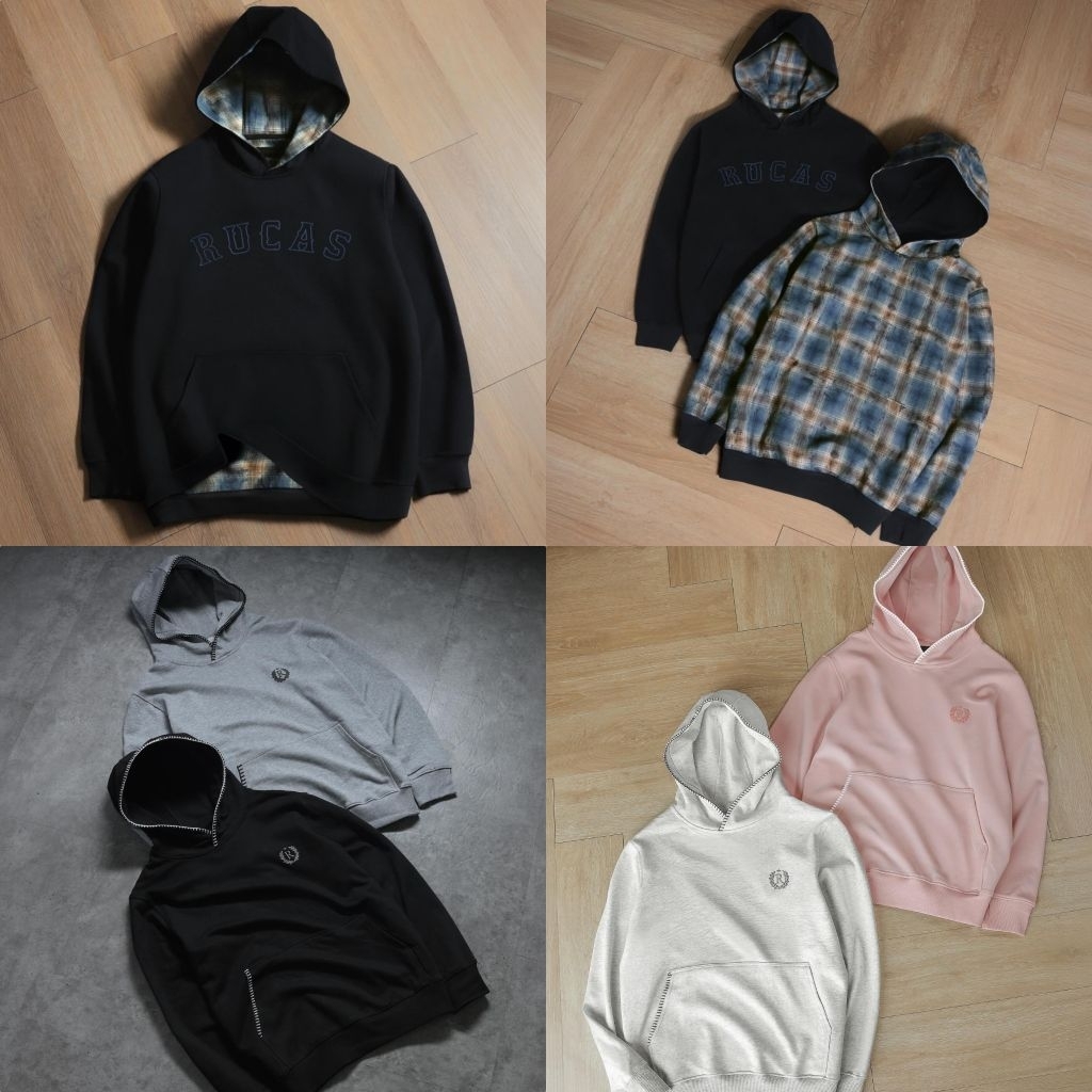 Rucas Tailor Ultra Stitch Hoodie/ Rucas Reversible Blue Flanel Hoodie /Rucas Reversible Red Flanel H