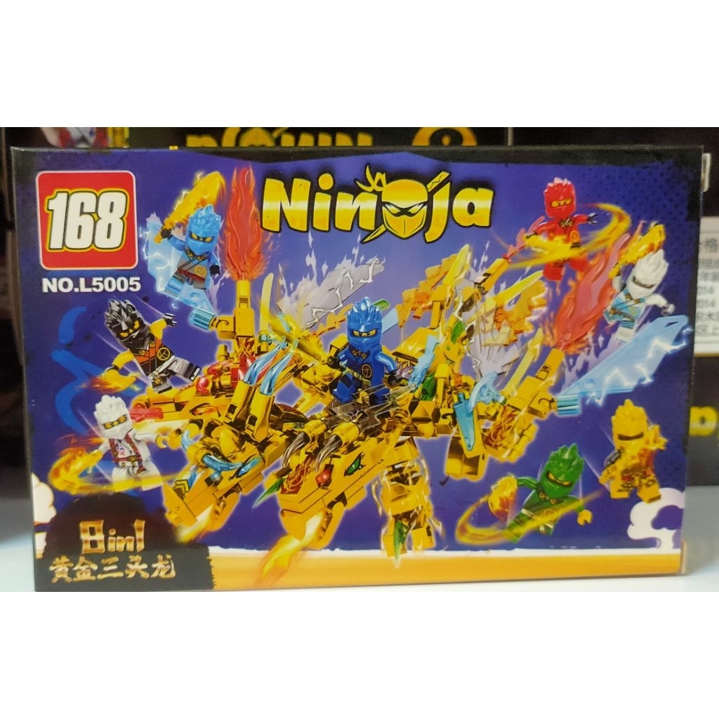 Mainan bricks rakit model Ninja+dragon