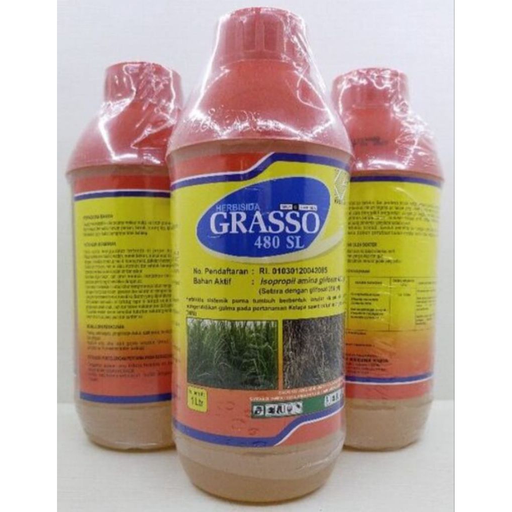 HERBISIDA GRASSO 480SL kemasan 1 liter Produk ini mengandung bahan aktif Isopropil Amina Glifosat 48