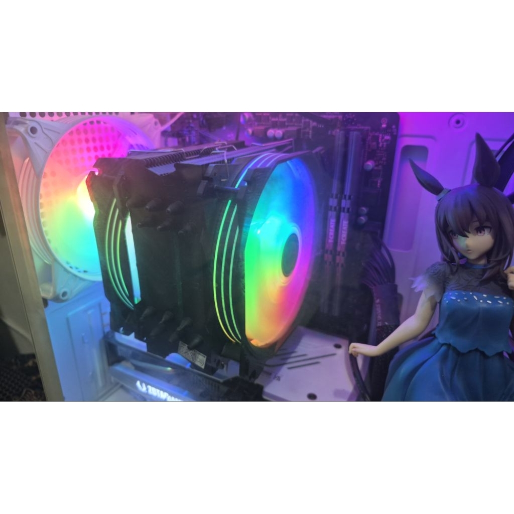 Cube Gaming Storm Dual Fan RGB 12 Cm Fan CPU Second