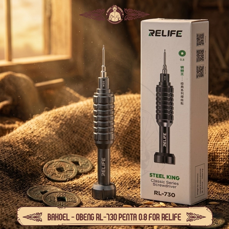 Obeng Relife RL-730 Pentalobe 0.8 / Obeng Relife 0.8 / Obeng Pentalobe 0.8 / Obeng Bintang 0.8