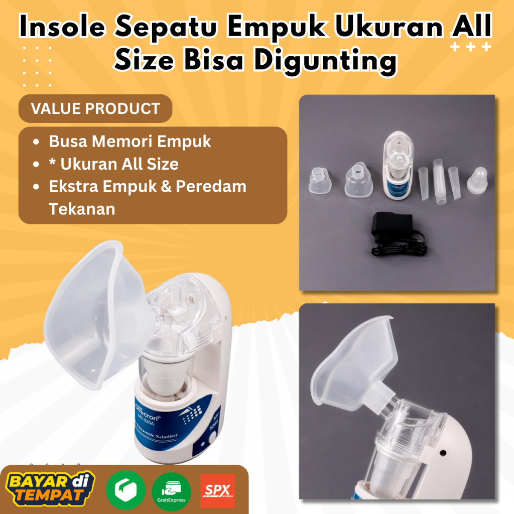 Nebulizer Portable Alat Terapi Uap Pernapasan Asma Batuk Anak & Dewasa Inhaler