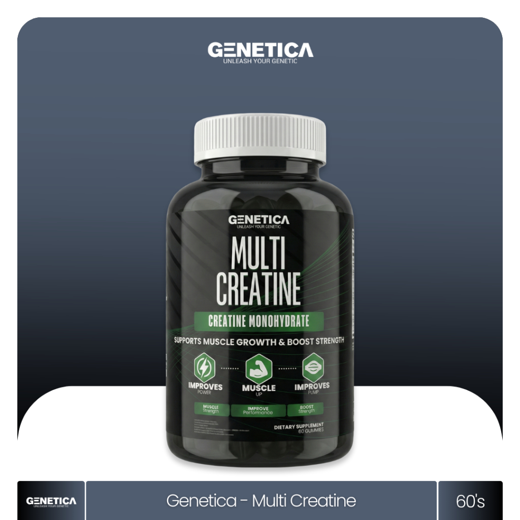 Suplemen Kreatin Bentuk Gummy Multirasa dengan Kreatin Monohidrat 60 Gummies