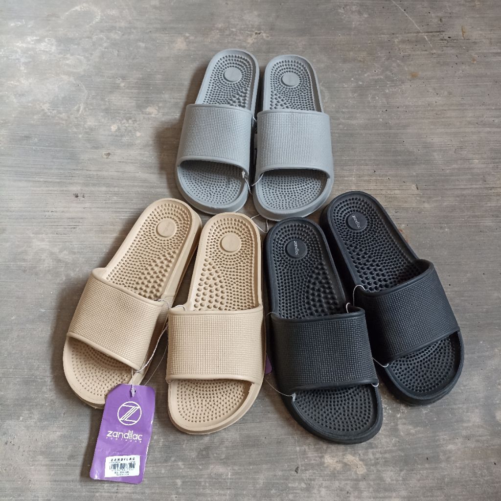 ZANDILAC Sandal Wanita Dewasa Refleksi Empuk Kokoh Nyaman Slide Slip On Selop CH220559WD