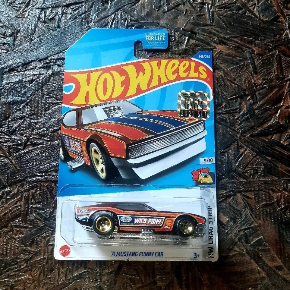 Hot Wheels 71 Mustang Funny Car Maroon Treasure Hunt Factory Sealed 2022