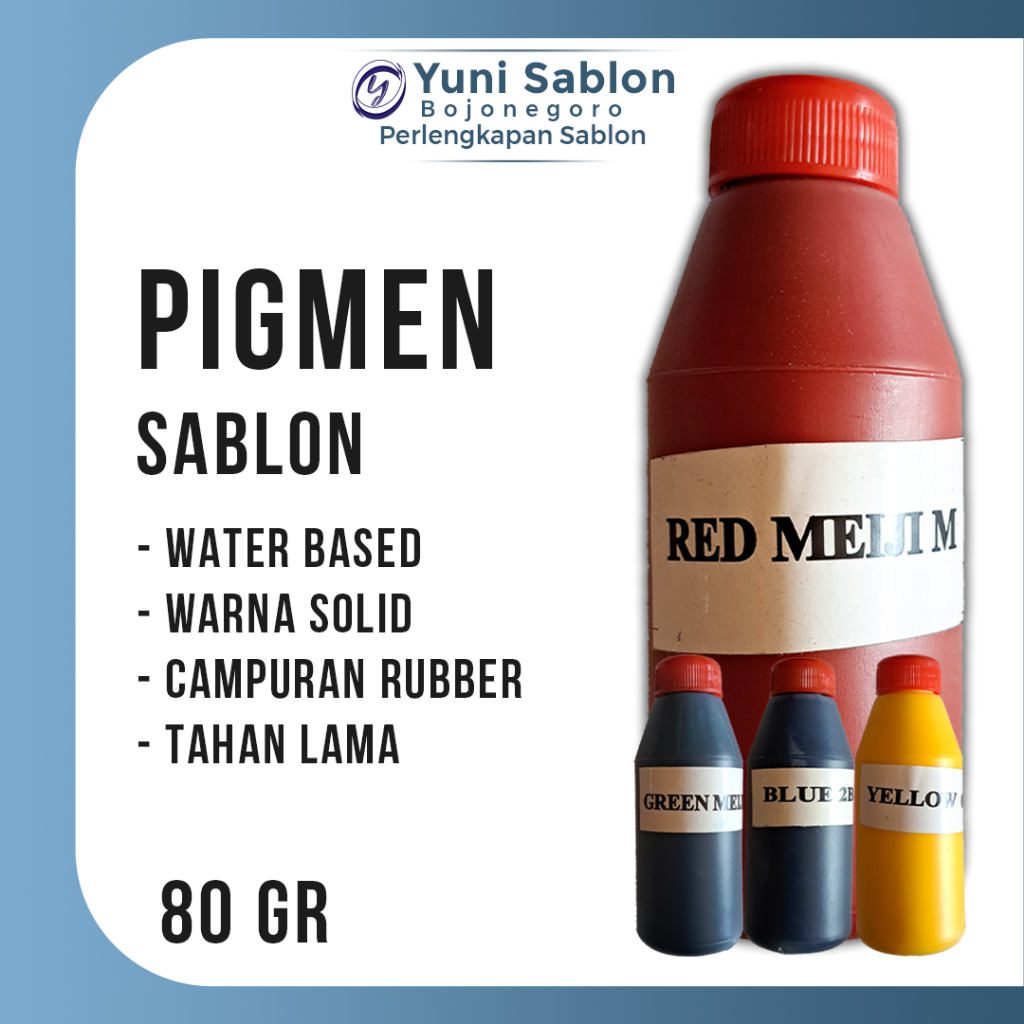 Pigmen Warna 80 Gr Water Based | Cat | Biang warna | Pigmen Sablon