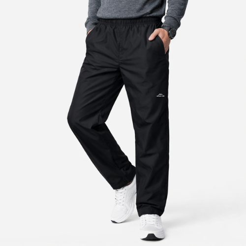 Mermount | Vertikal Hitam Polos Celana Panjang Olahraga Unisex | Celana Training Original Produk