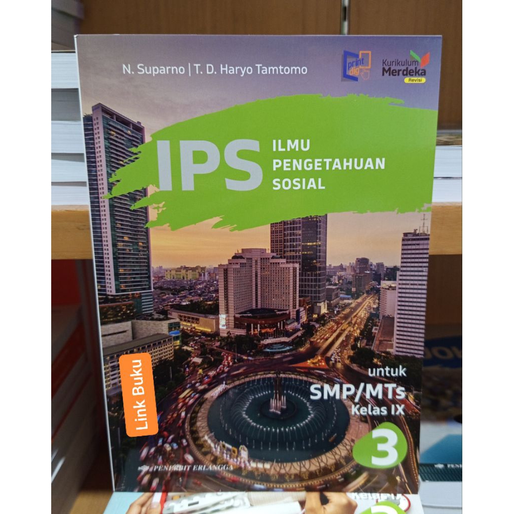 Buku IPS Kelas 9 SMP Kurikulum Merdeka Revisi Erlangga