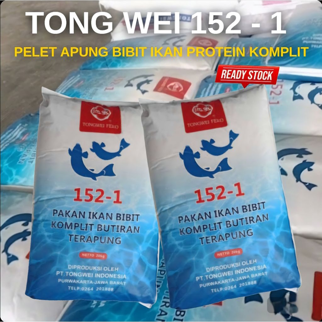 pur ikan lele TONG WEI 152-1 | pur Apung bibit ikan lele Nila Protein Komplit berkualitas