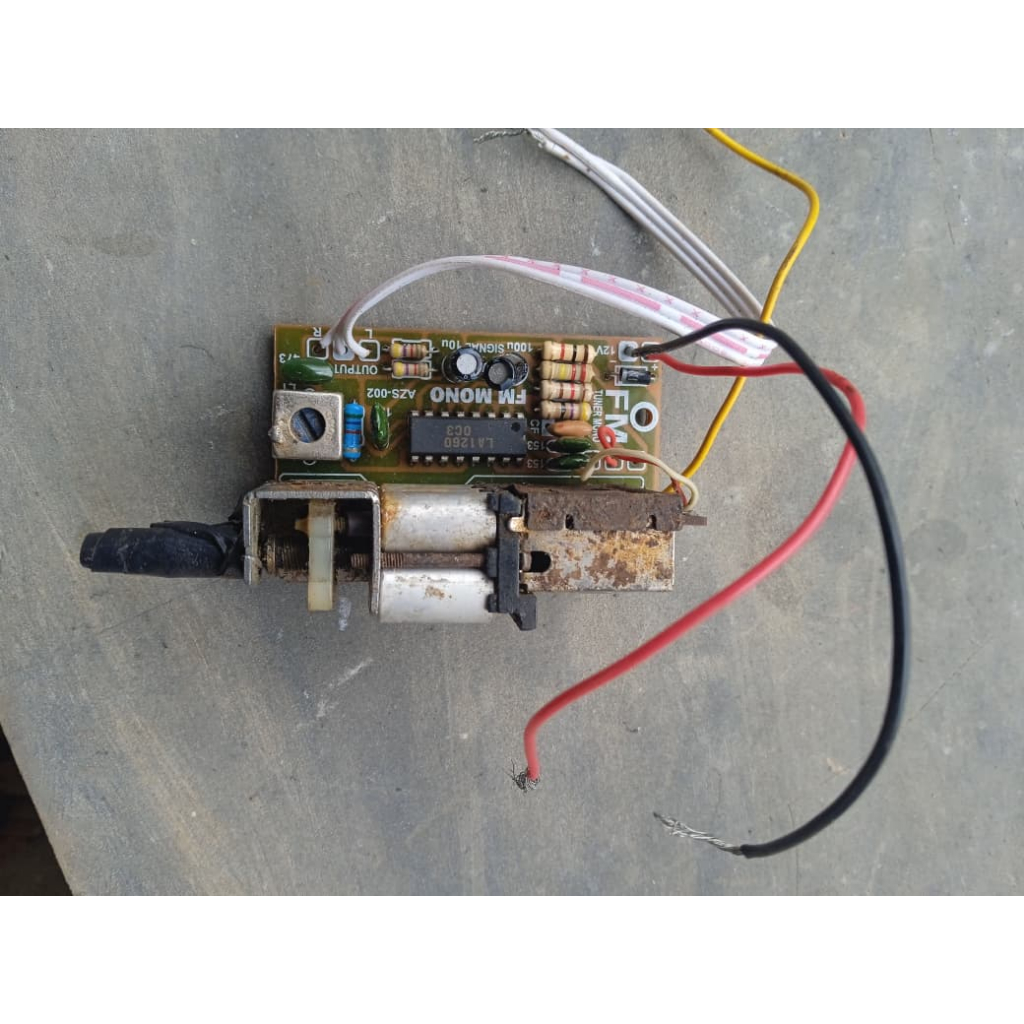 Tuner FM & PCB Lengkap komponen minus tidak Peka