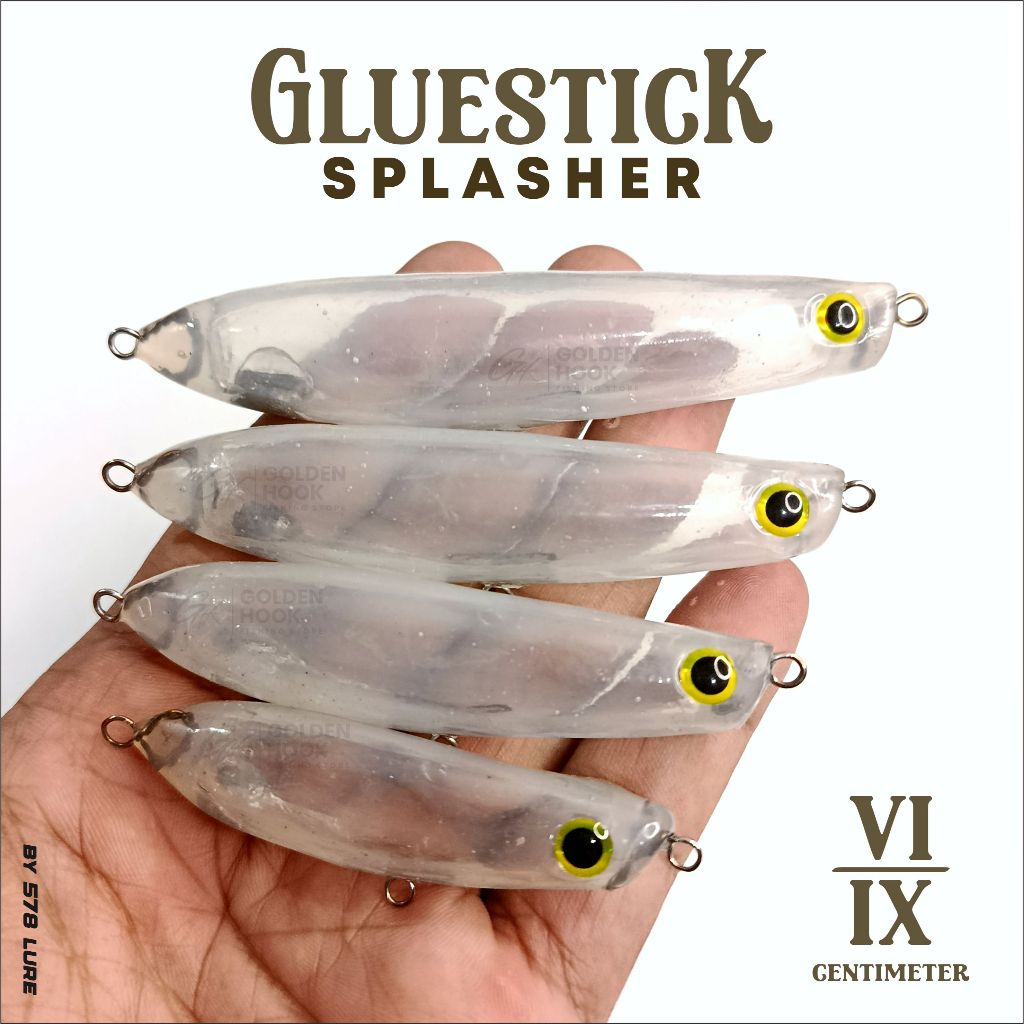 GLUESTICK - WTD SPLASH || 6CM - 7CM UMPAN CASTING HAMPALA TOP WATER - BY 578 LURE