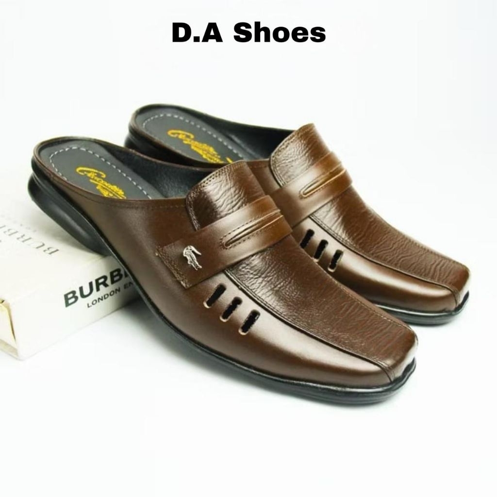 SEPATU SANDAL SELOP BUSTONG PRIA KULIT//SANDAL SELOP BUSTONG PRIA KULIT SAPI