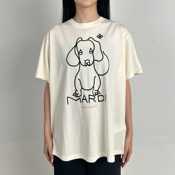 Kaos MAR MERCREDI DOG DJANJI POSE BLACK CREAM TSHIRT REGULER 100% ORIGINAL