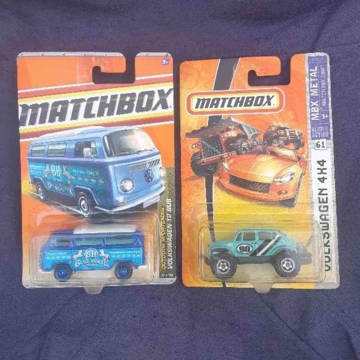 Matchbox VW T2 Bus & VW Beetle 4X4