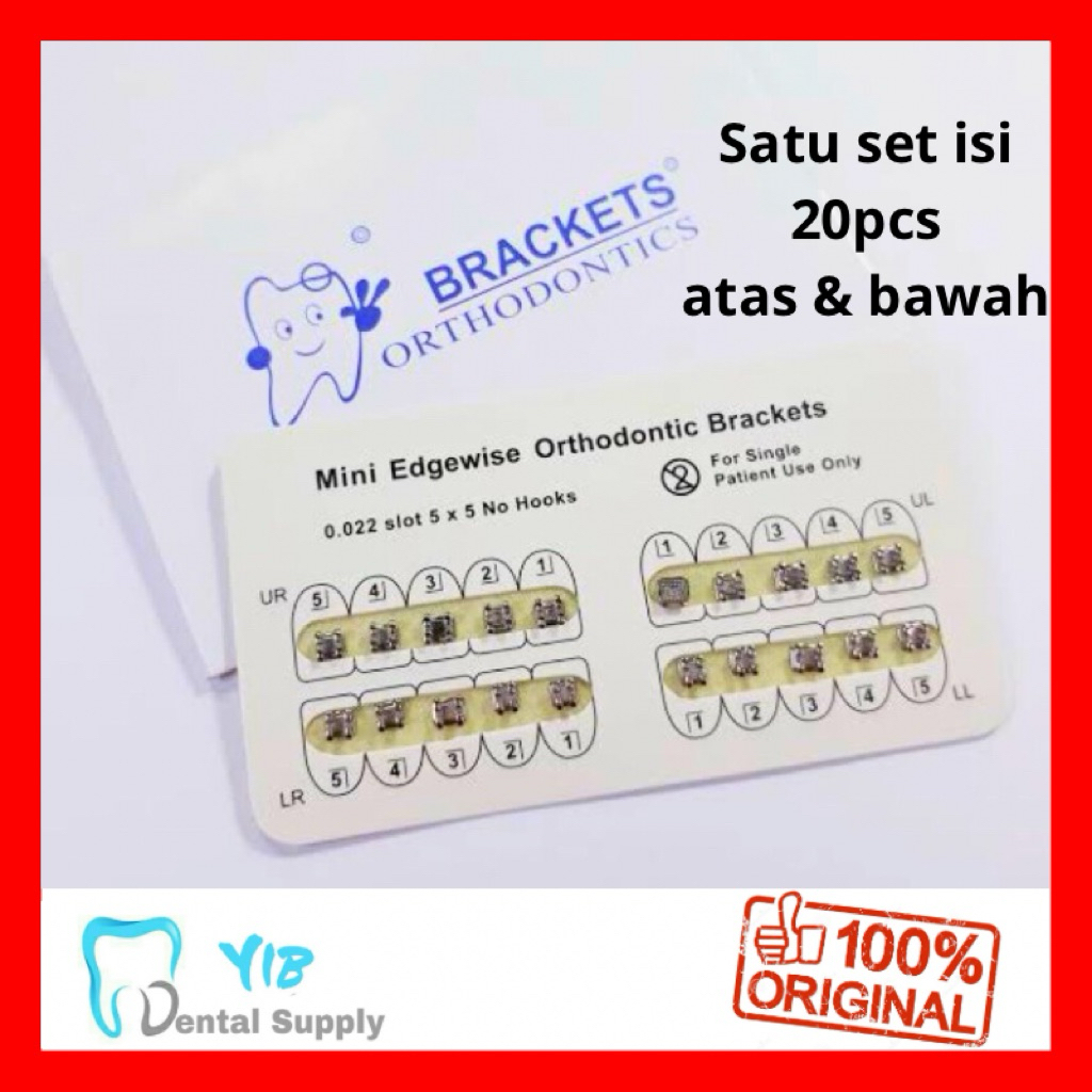 Bracket Amplop Behel Standar Orthodontic / Bracket amplop Fancy mini / Bracket behel gigi