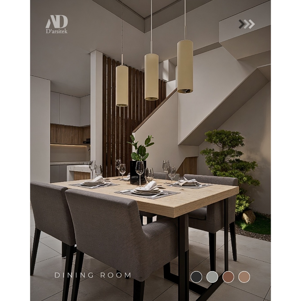 Desain 3D Eksterior Fasad Rumah 2 Lantai