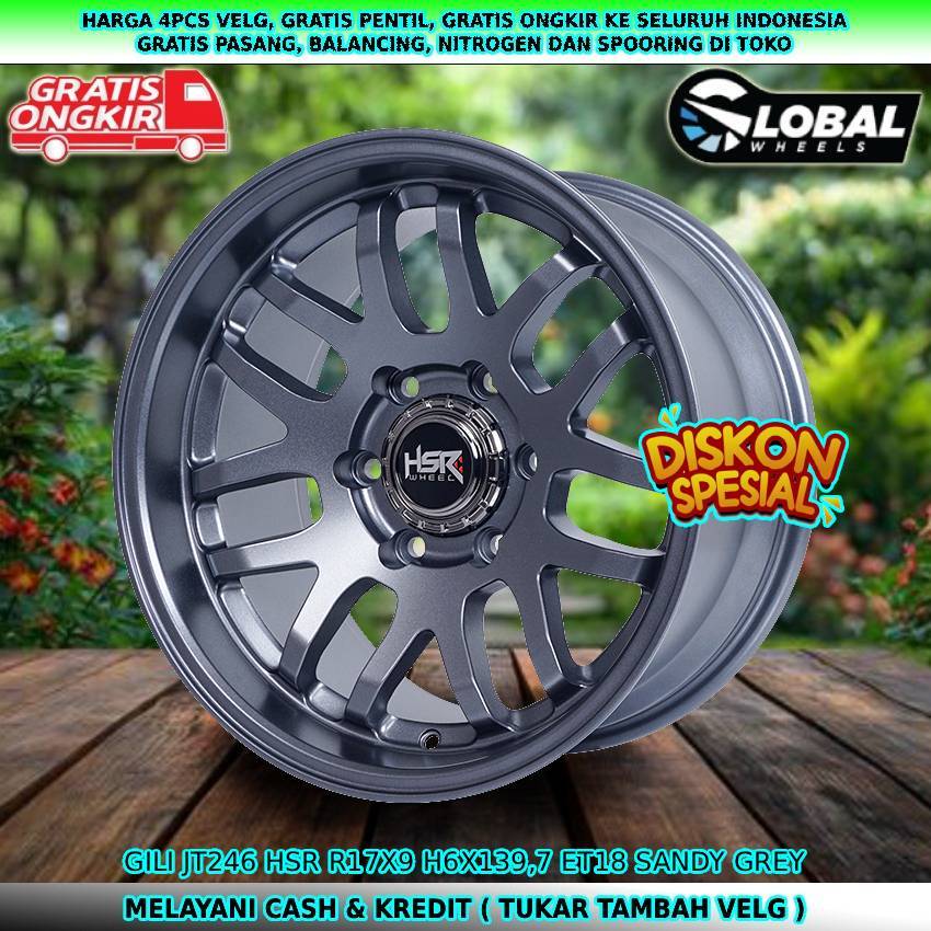 Velg R17 velg mobil Fortuner| Hardtop| Hilux Double| Land Cruiser| Prado| dll velg hsr gili R17