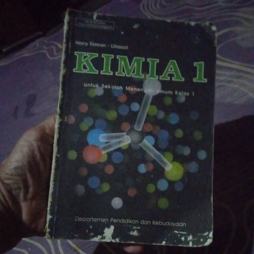 buku Kimia 1, untuk SMU kelas 1, buku original jadul