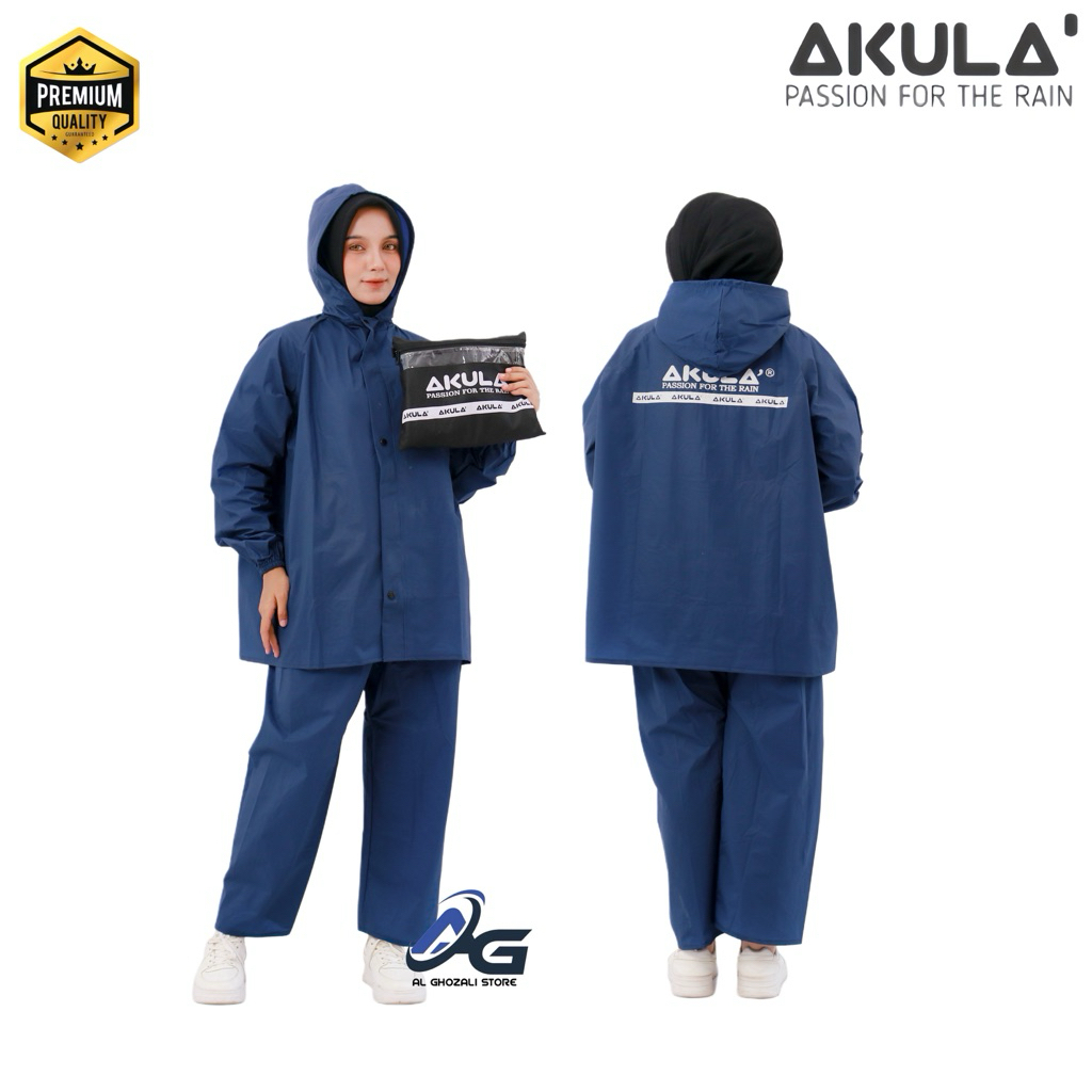 Jas hujan termurah akula bahan pvc original by akula best quality