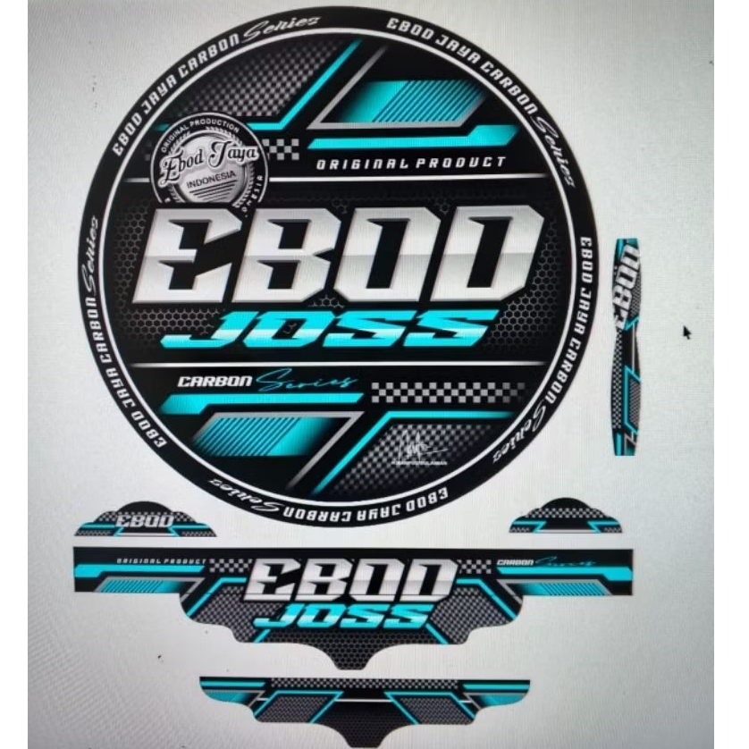 Sticker decal sangkar burung murai Ebod jaya no2 motip grafis Ebod joss tosca