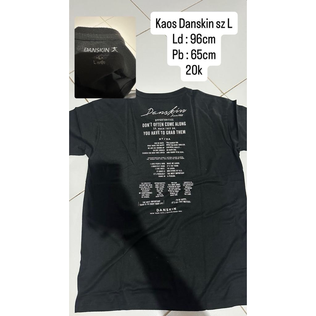 preloved kaos danskin